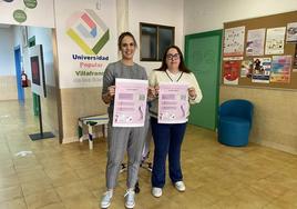 Marian Vicente, concejala de UPV, junto a Mª Jesús Justo, profesora de inglés de la UPV