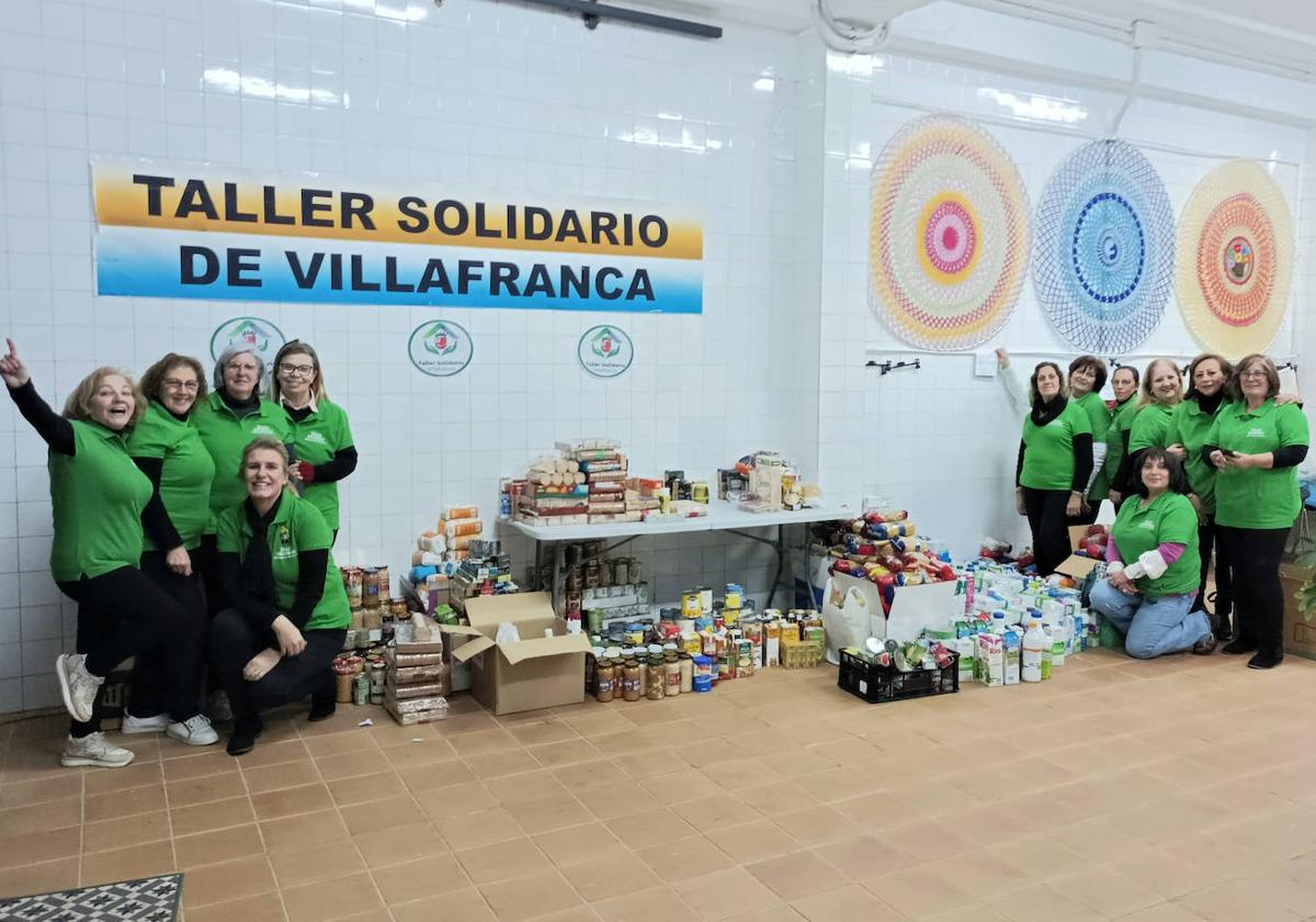 Más de 3000 kilos recoge el Taller Solidario de Villafranca para el Banco de Alimentos de Badajoz