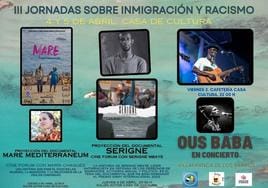 'Mare mediterraneum', 'Serigne' y Ous Baba, en las III Jornadas de Inmigración y Racismo en Villafranca