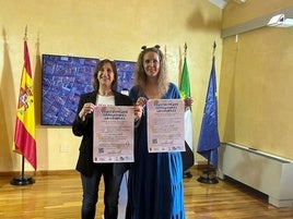 La concejala de Agenda 2030 y de Formación, Marian Vicente, junto a Mónica Raposo, trabajadora de la UPV.