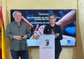 Mariam Vicente, concejala Agenda 2030, junto a Juan José Salado, director de Fundación Ciudadanía.