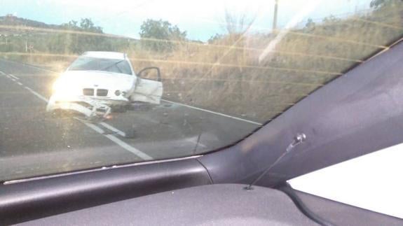 Imagen del accidente.