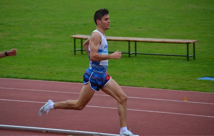 El atleta Sergio Paniagua, en acción. 