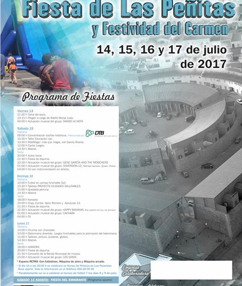Cartel de las Fiestas de 'Las Peñitas' 2017. M.L.G.