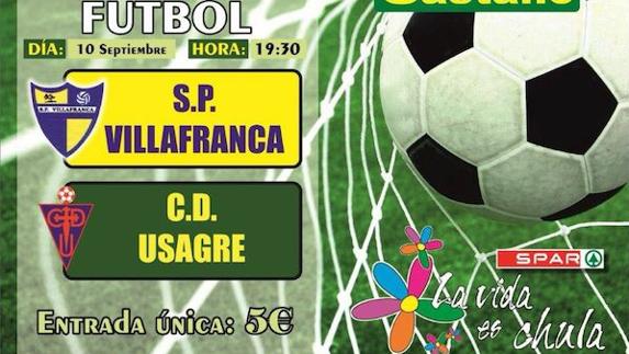 Cartel del partido de esta tarde, el primero de la temporada 2017-2018. 