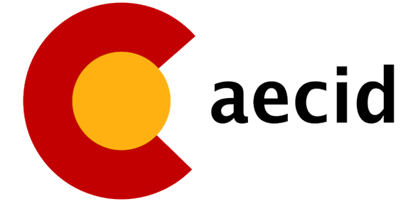 Logotipo de la Agencia Extremeña de Cooperación Internacional al Desarrollo.  