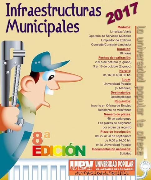 Cartel de la 8ª edición del Curso Multidisciplinar impartido en la UPV. 