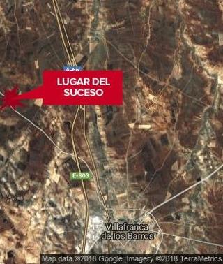 Un joven de 23 años de Villafranca murió anoche en un accidente en la carretera de Aceuchal