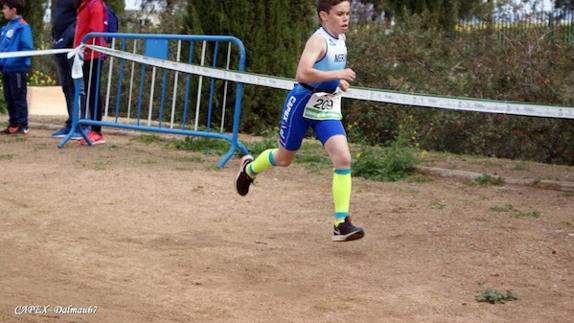 Uno de los participantes en la jornada de Duatlón JUDEX. 