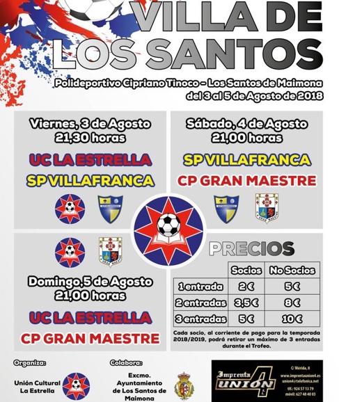 La SP Villafranca jugará su primer partido de pretemporada el viernes 3 de agosto en el torneo Villa Los Santos