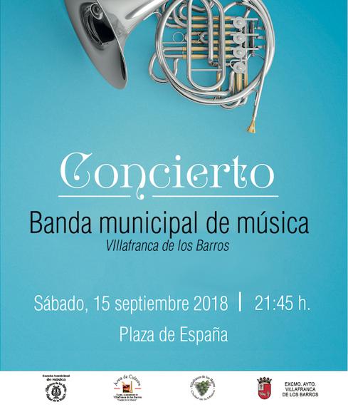 Esta noche concierto de la Banda Municipal de Música