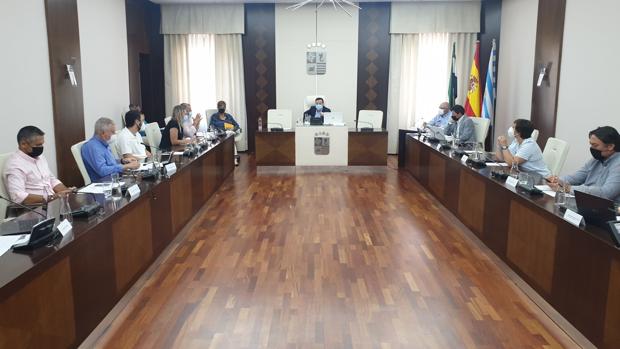 Celebració del pleno municipal del 29 de julio de 2021. 