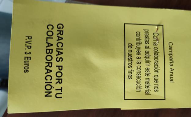 Sobre entregado por los estafadores para la recaudación del dinero. 