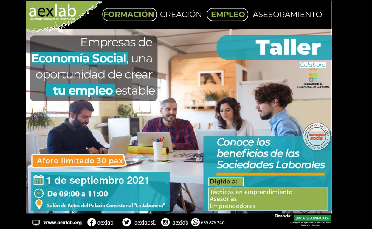 Villanueva acogerá un Taller de Empresas de Economía Social el 1 de septiembre