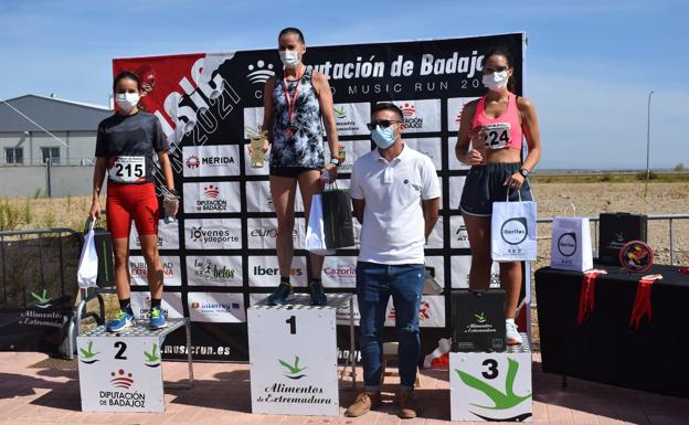Ganadoras de la prueba 5K. 