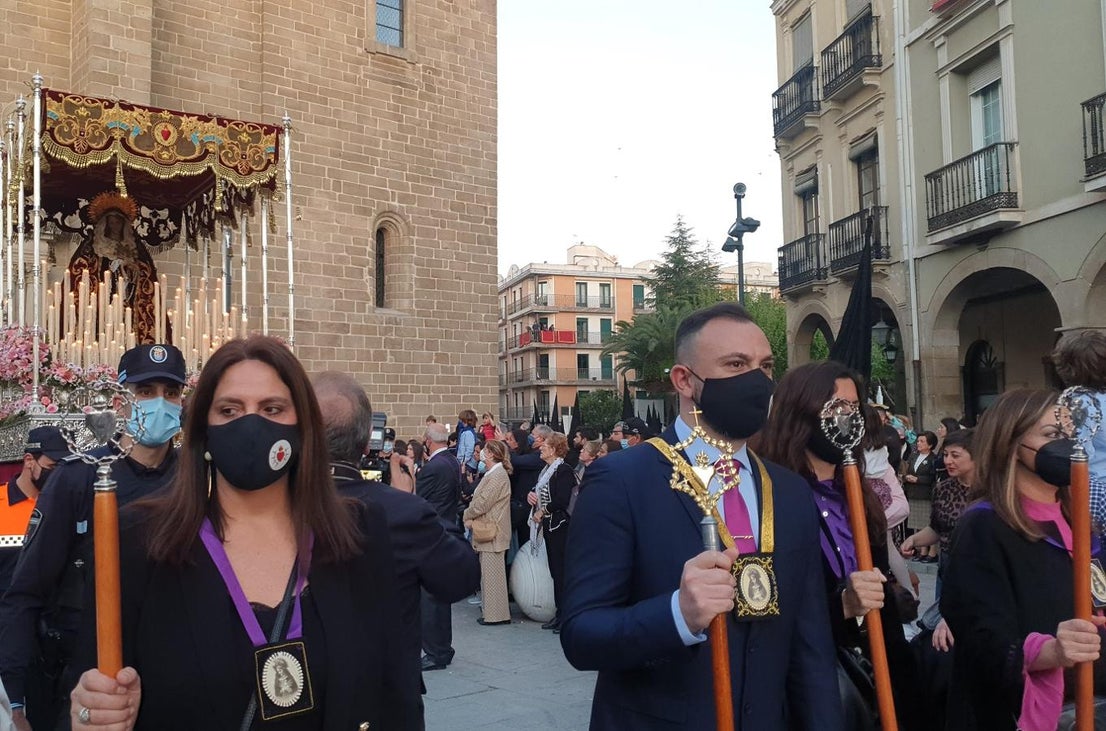Celebración de las procesiones del Jueves Santo en Villanueva de la Serena.