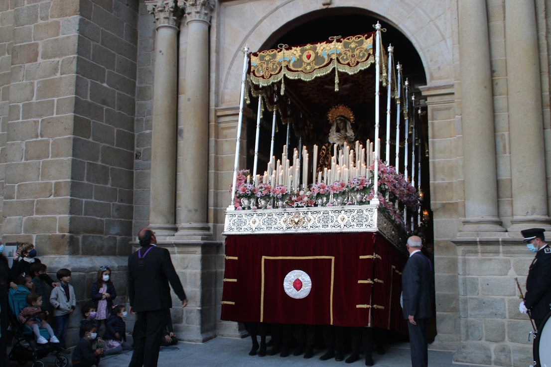 Celebración de las procesiones del Jueves Santo en Villanueva de la Serena.