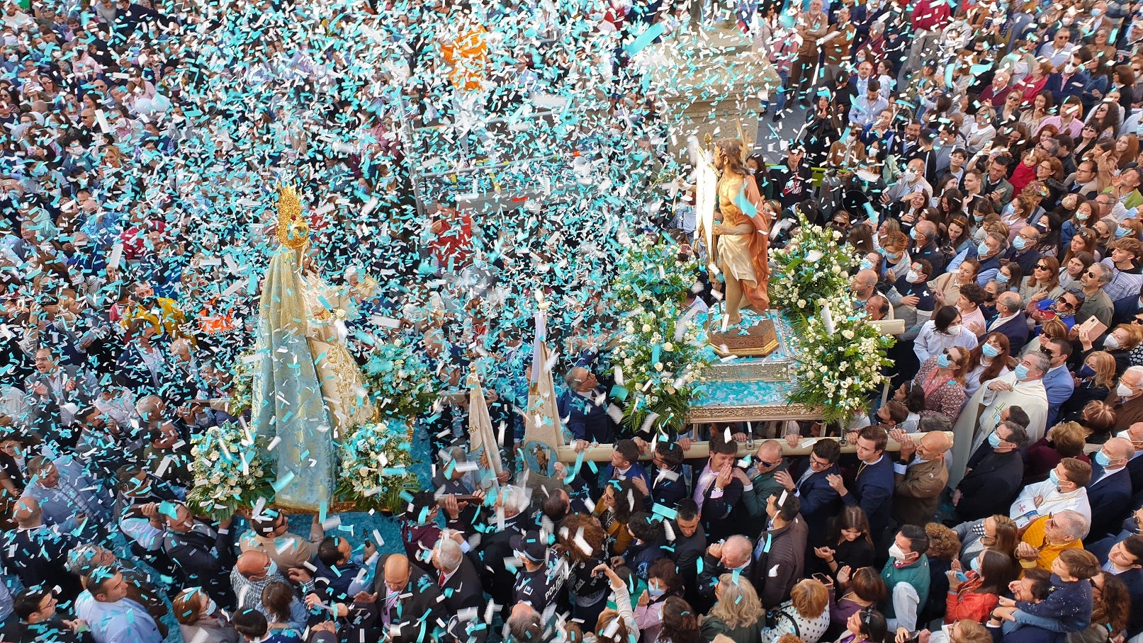 Celebración de las procesiones del Jueves Santo en Villanueva de la Serena.