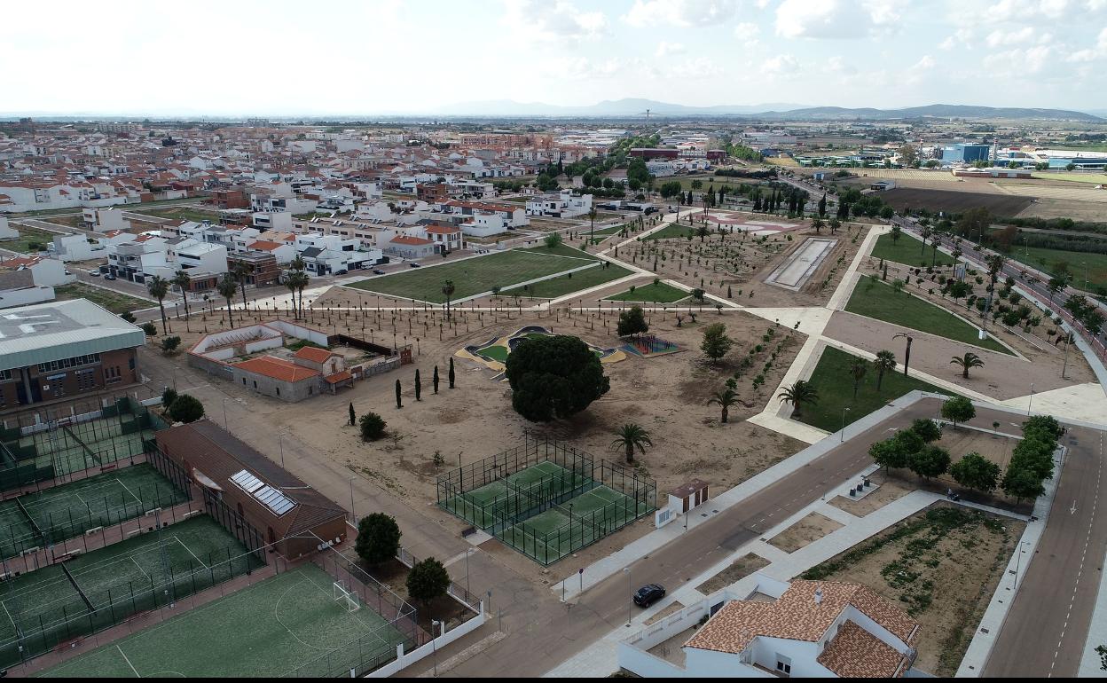 Nuevo parque de la avenida de los Deportes. 