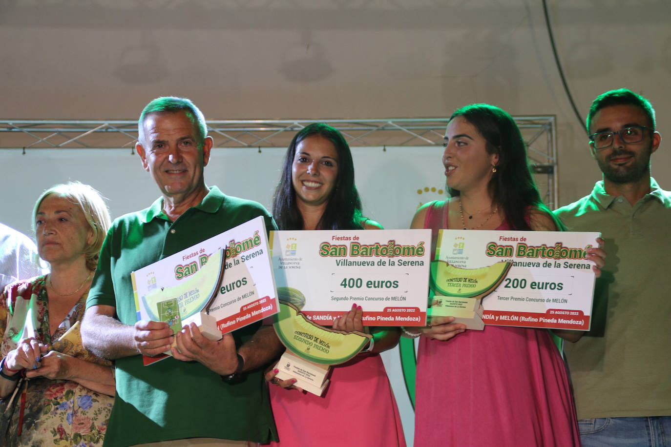 El certamen contó con cinco sandías y cuatro melones a concurso, siendo ganadores Antonio González y Juan Vicente Manchado. 