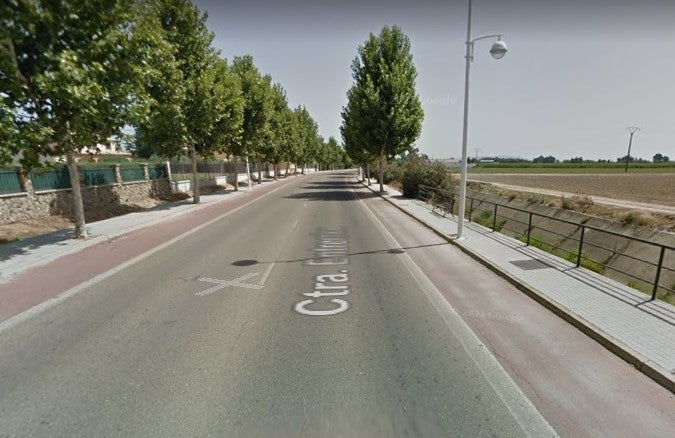 Carretera que une Villanueva de la Serena y Entrerríos. 