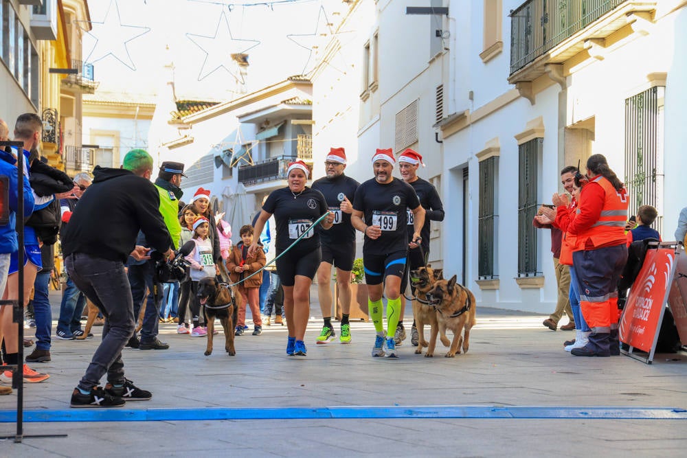 Pequeños y mayores han disfrutado de la Carrera de Navidad de Villanueva. 