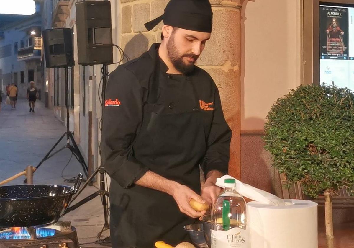 Jorge Fernández, representante extremeño en el campeonato nacional de tortilla de patatas