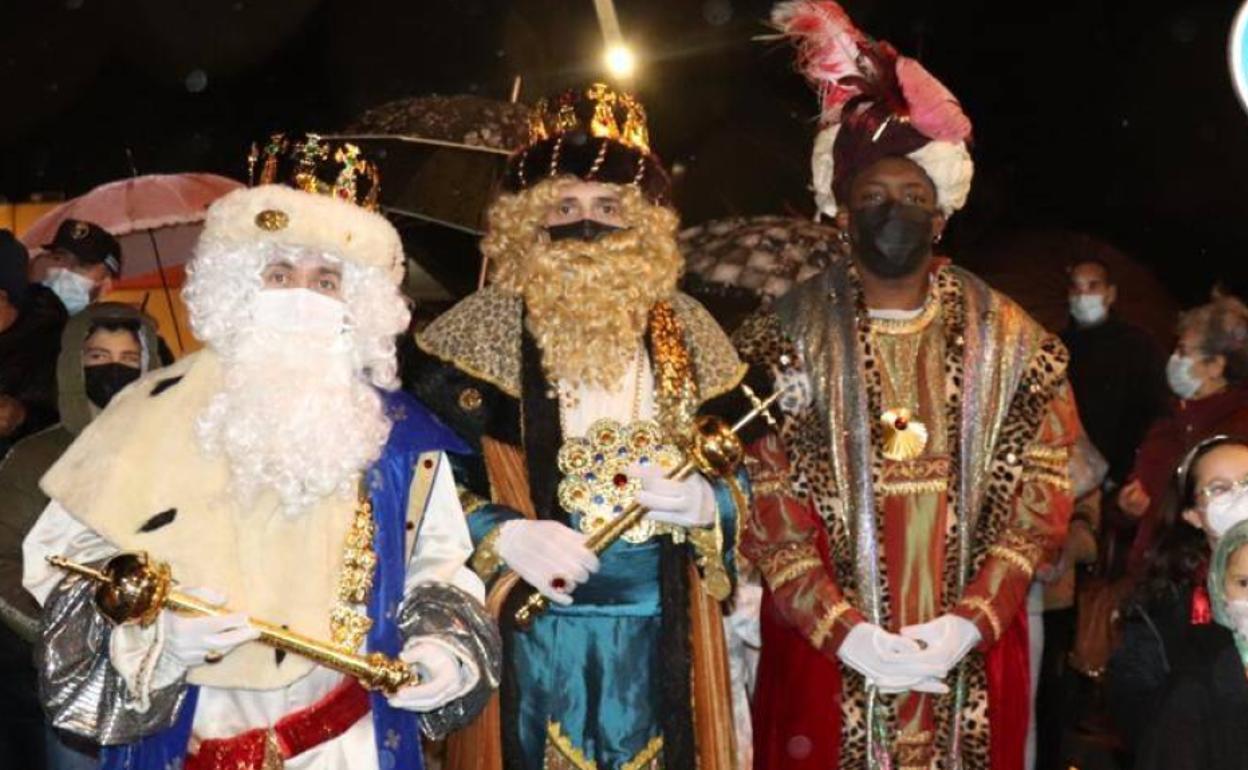 Los Reyes Magos en la cabalgata del pasado año. 