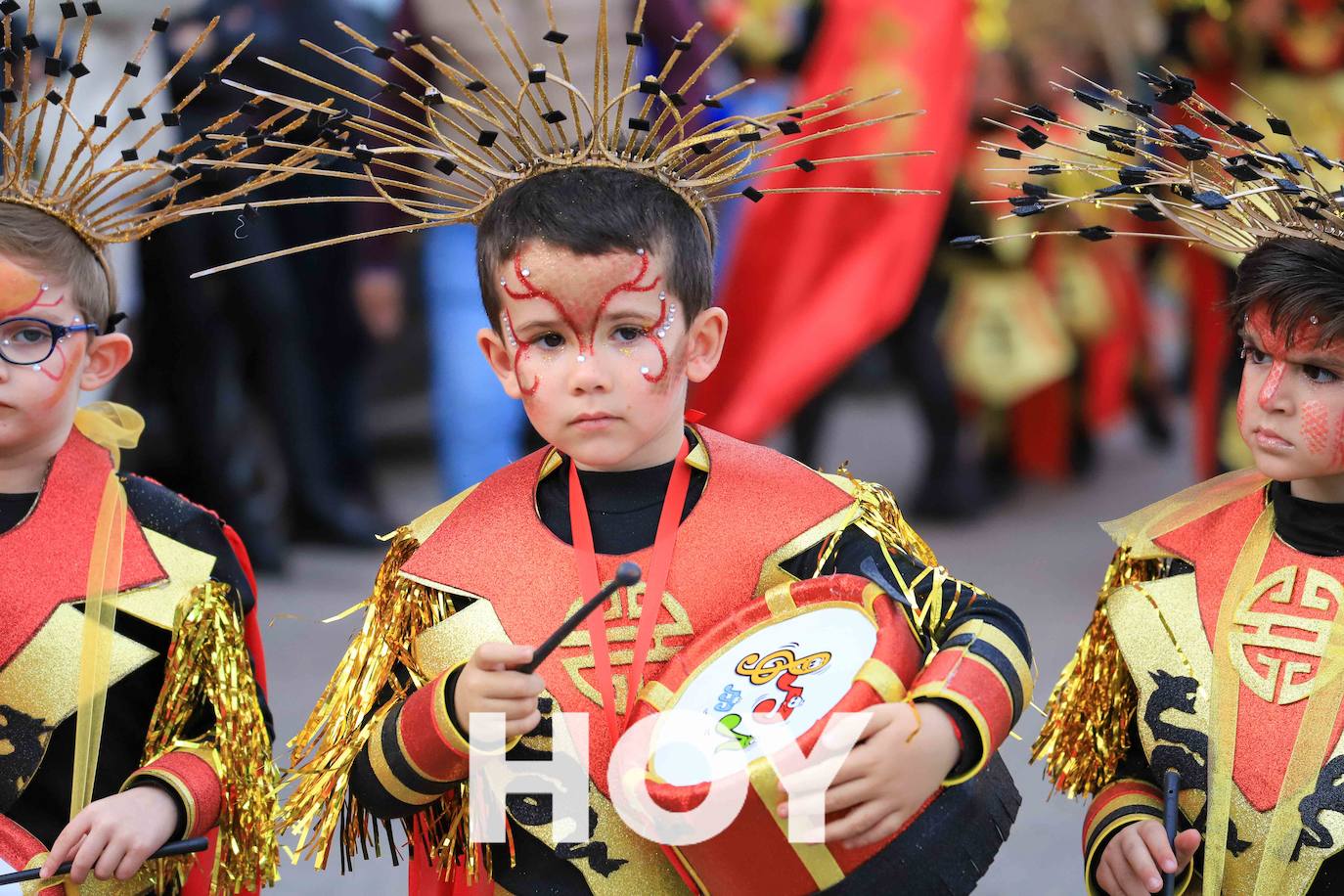 El desfile se celebró este sábado con final en la plaza de España. 