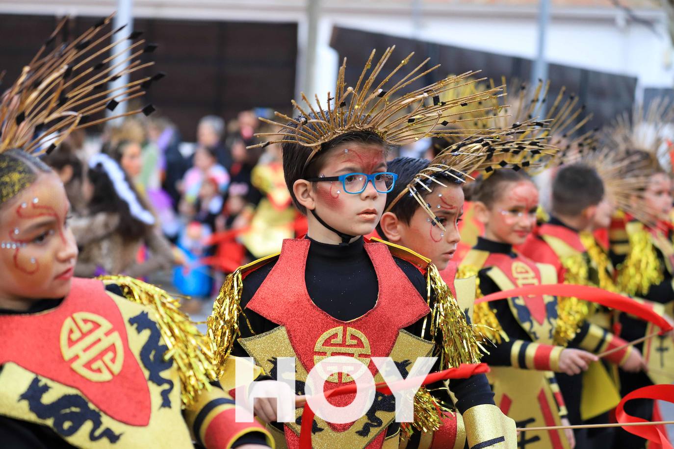 El desfile se celebró este sábado con final en la plaza de España. 