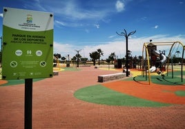 La zona de juegos de la avenida de los Deportes se llamará 'Ciudad Amiga de la Infancia'