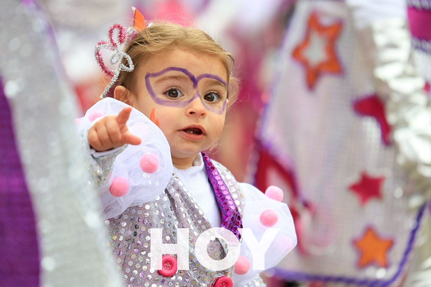 Algunas imágenes del desfile de carnaval en Villanueva