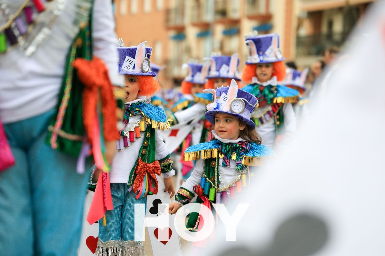 Algunas imágenes del desfile de carnaval en Villanueva