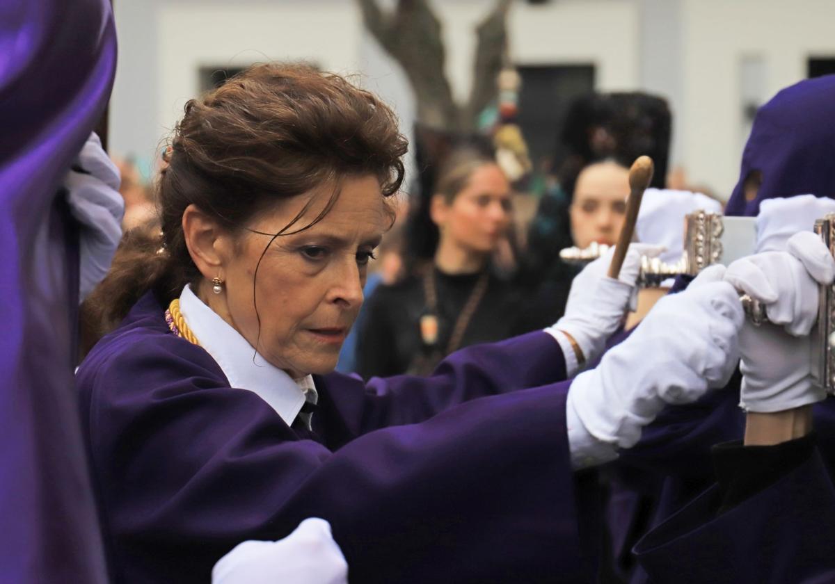 Cristina Díaz Rodríguez en la Semana Santa dee 2024.