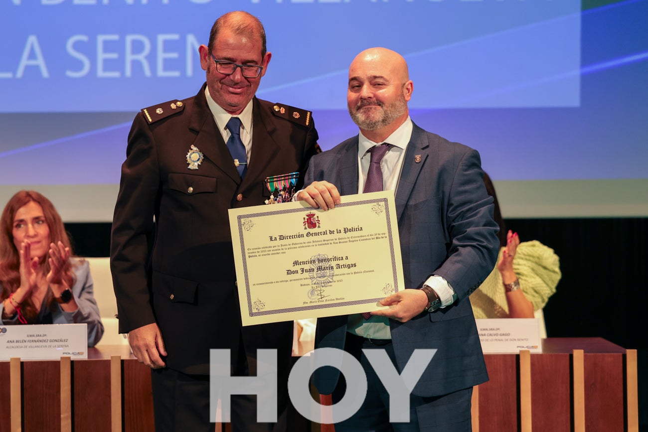 Celebración de los Ángeles Custodios en la comisaría Don Benito - Villanueva