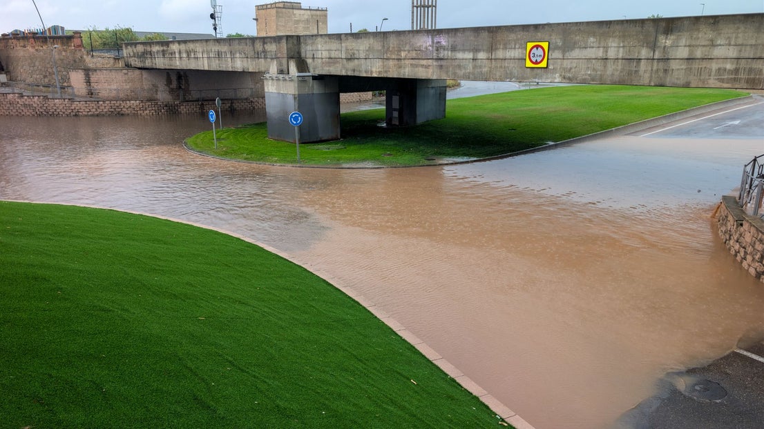 Numerosas incidencias por la lluvia en Villanueva de la Serena