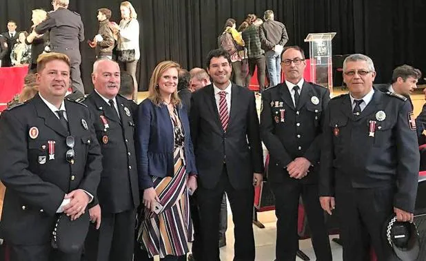 Los galardonados en un momento de la ceremonia.