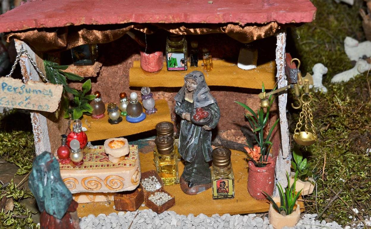 Detalle de un Belén de la localidad.