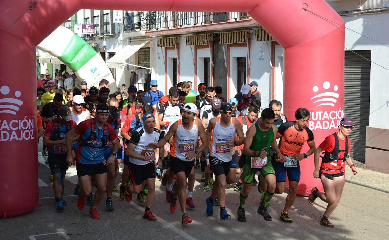 Salida del IV Trail Hispanp-Luso
