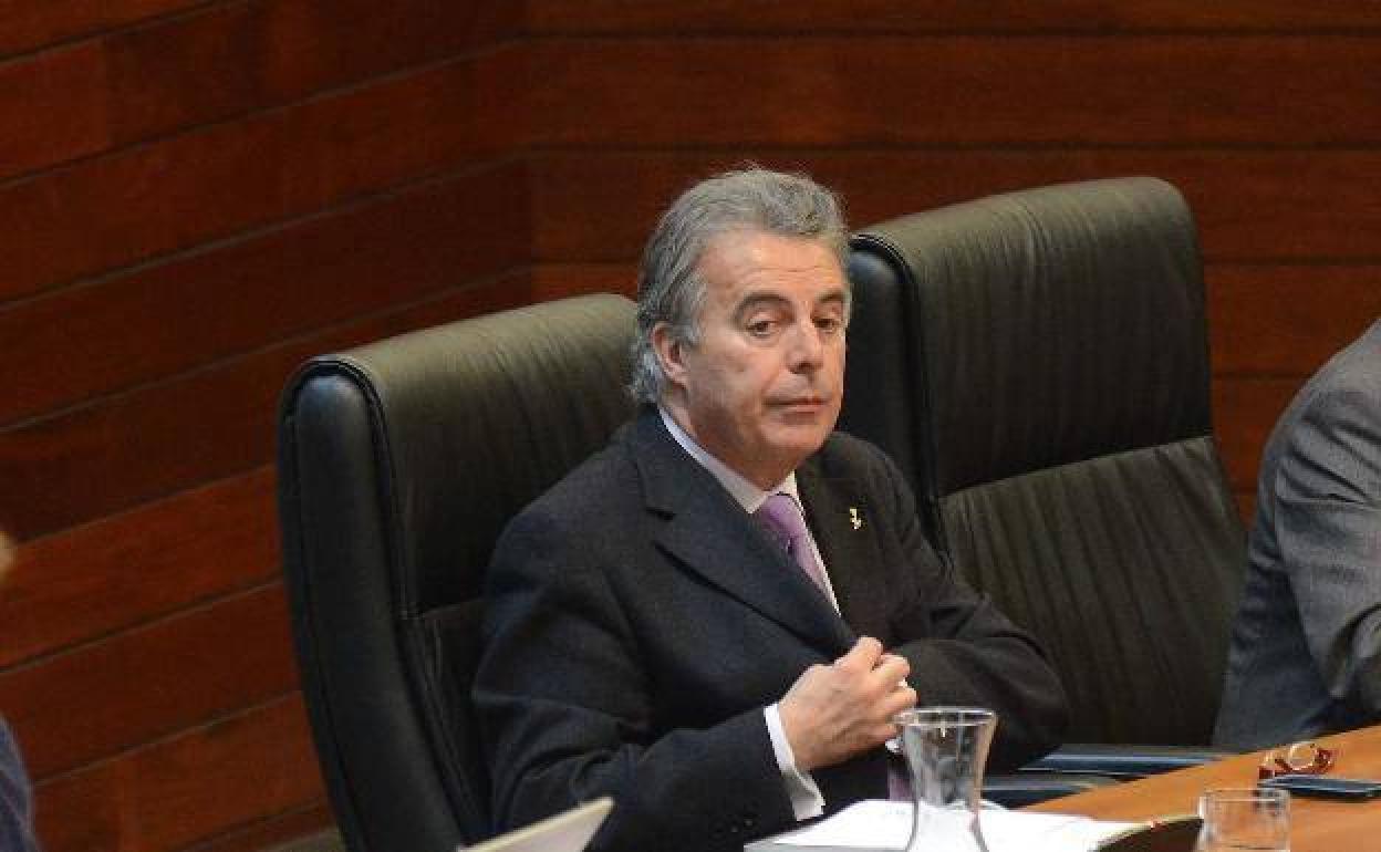 Antonio Gómez Yuste, en una imagen en la Asamblea de Exxtremadura. 