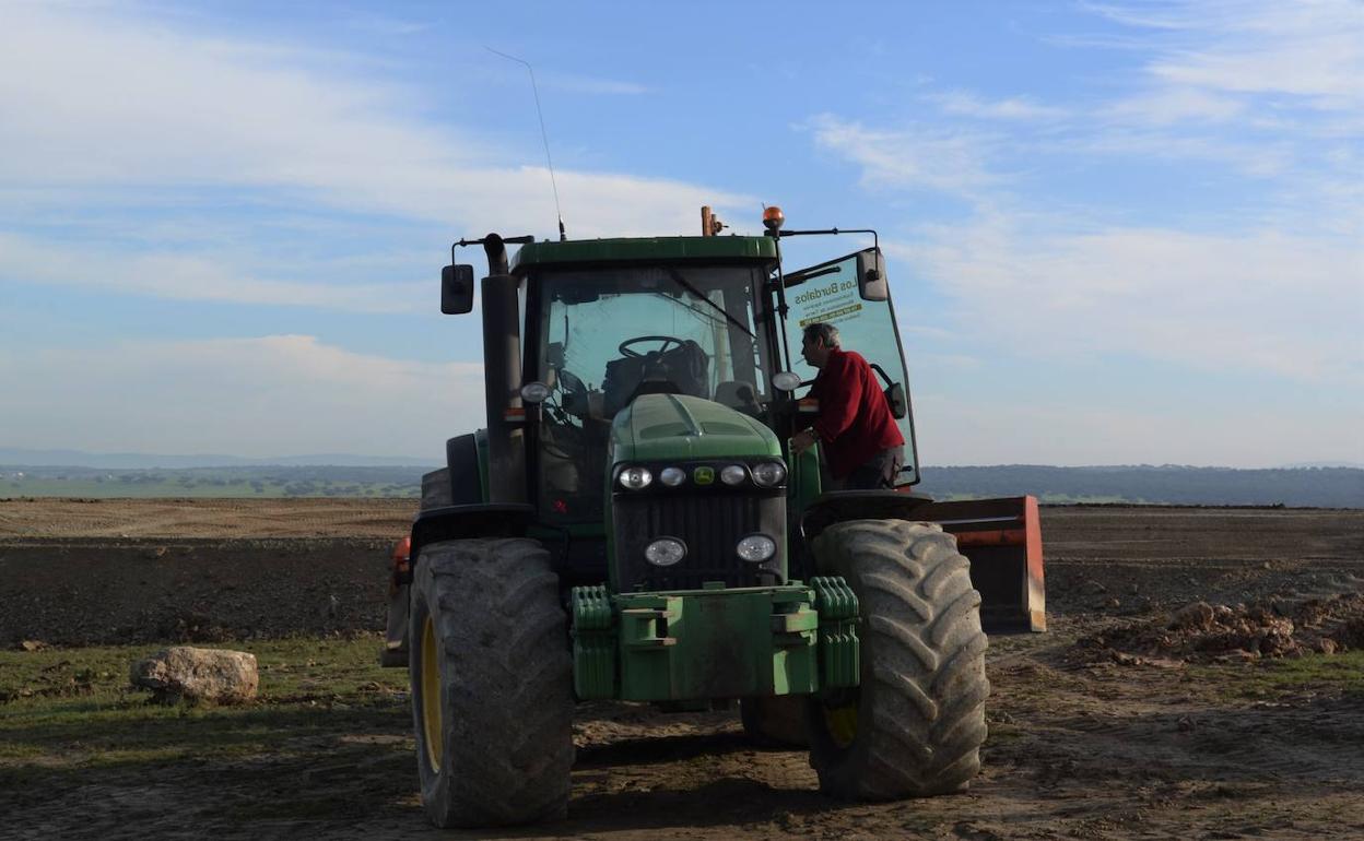 Tractor agrícola.