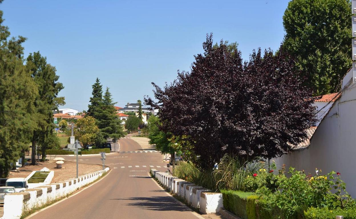 Avenida de Portugal, entrada a la localidad desde Portugal.