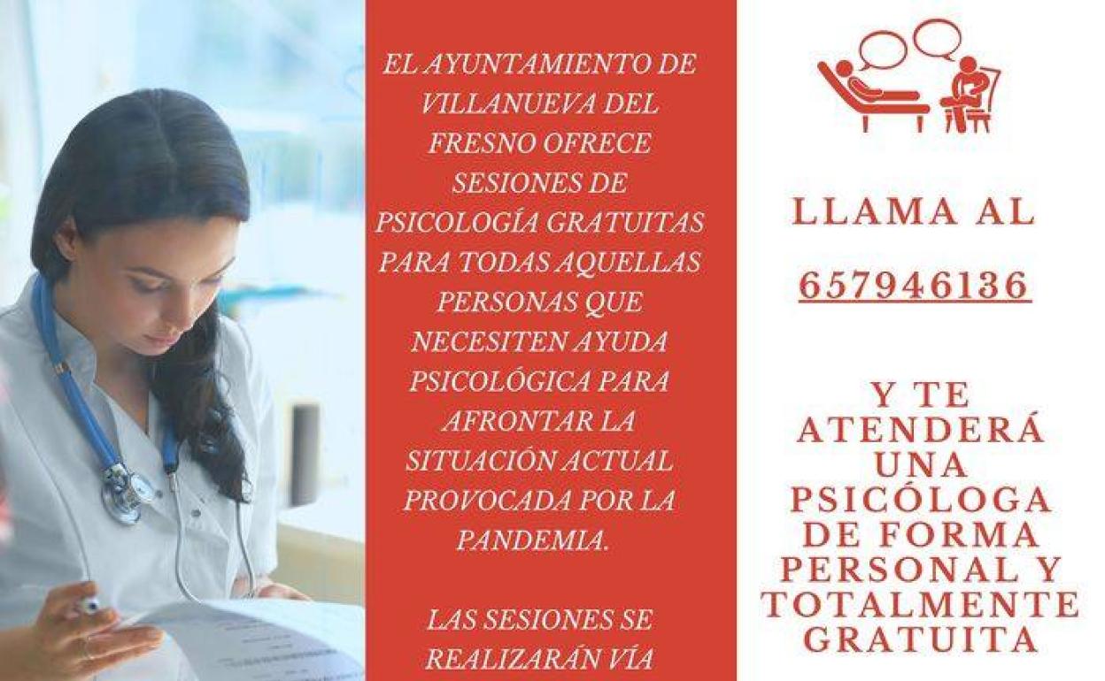 El Ayuntamiento ofrece un servicio gratuito de psicología por el COVID