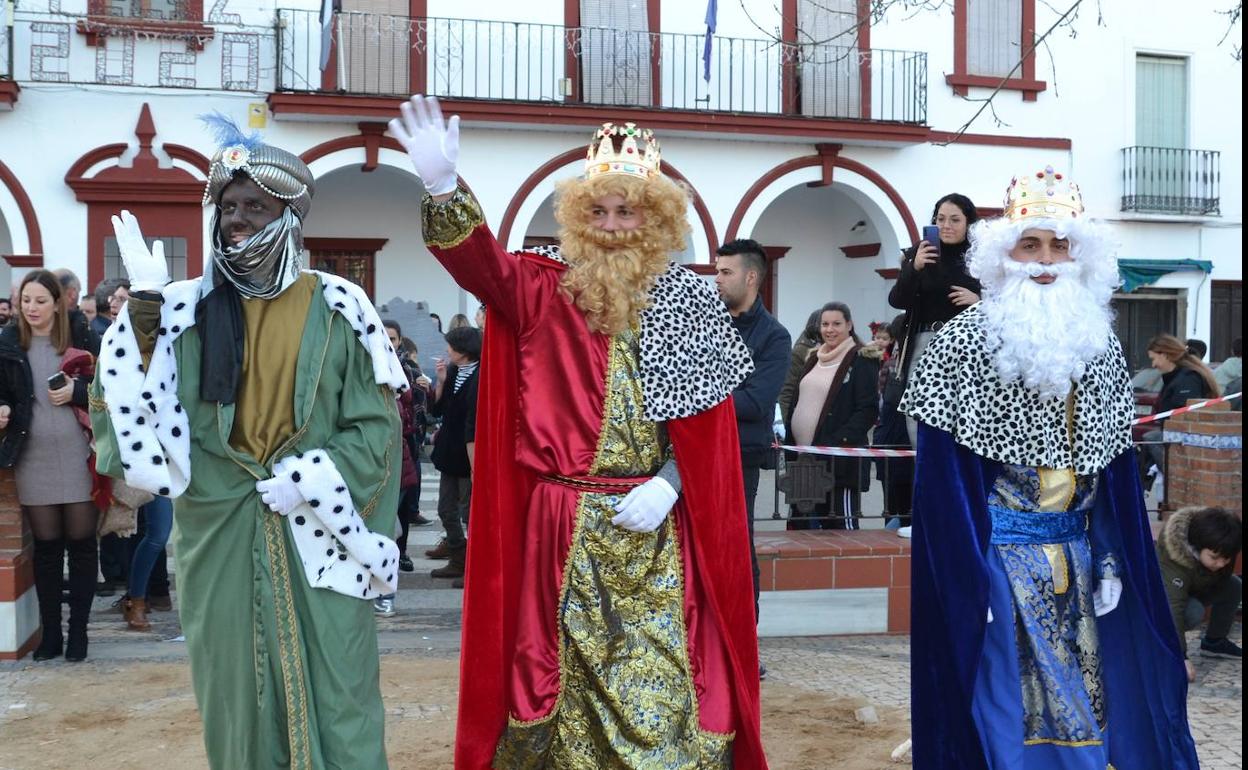 Llegada de los Reyes Magos al portal de Belén. 