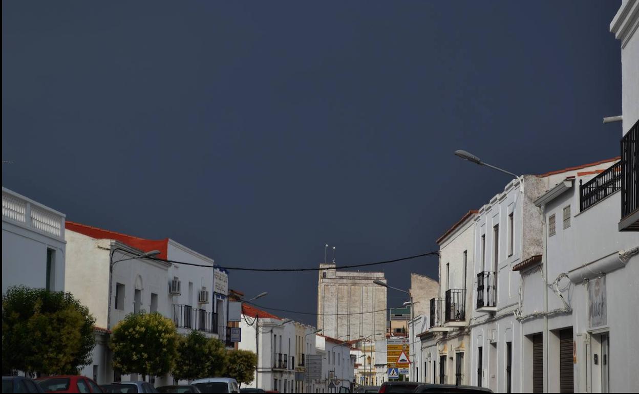 Día de tormenta en la Avenida Juan Carlos I