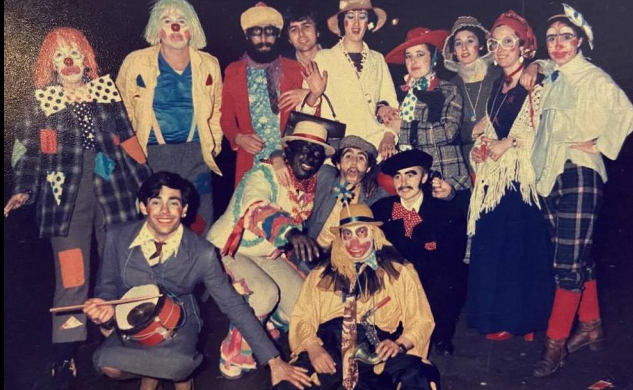 Grupo de la Asociación Cultural de 'El Guijo' 1985.