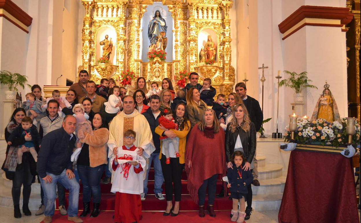 Presentación al Señor de los bautizados en 2017, imagen de archivo.
