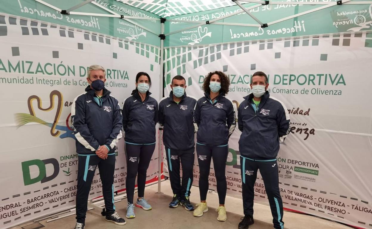 Dinamizadores Deportivos de la Mancomunidad Integral de la Comarca de Olivenza. 