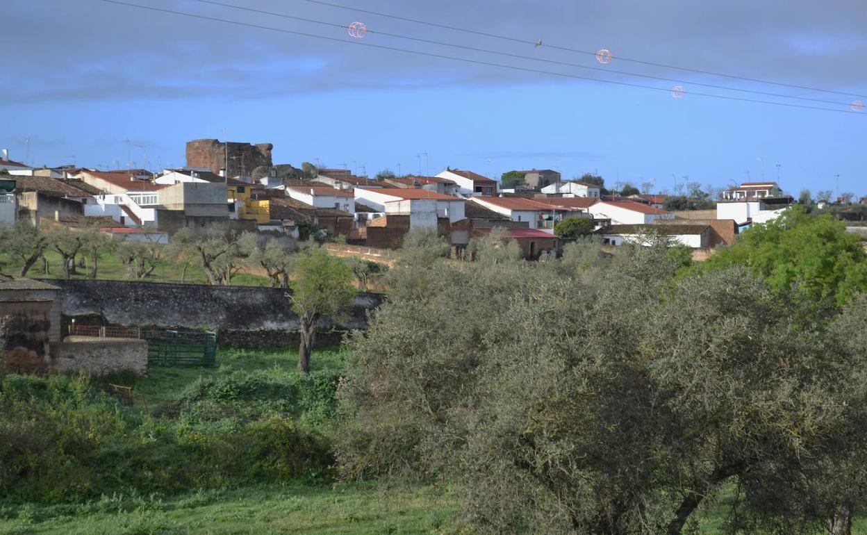 Vsta del castillo de la localidad.