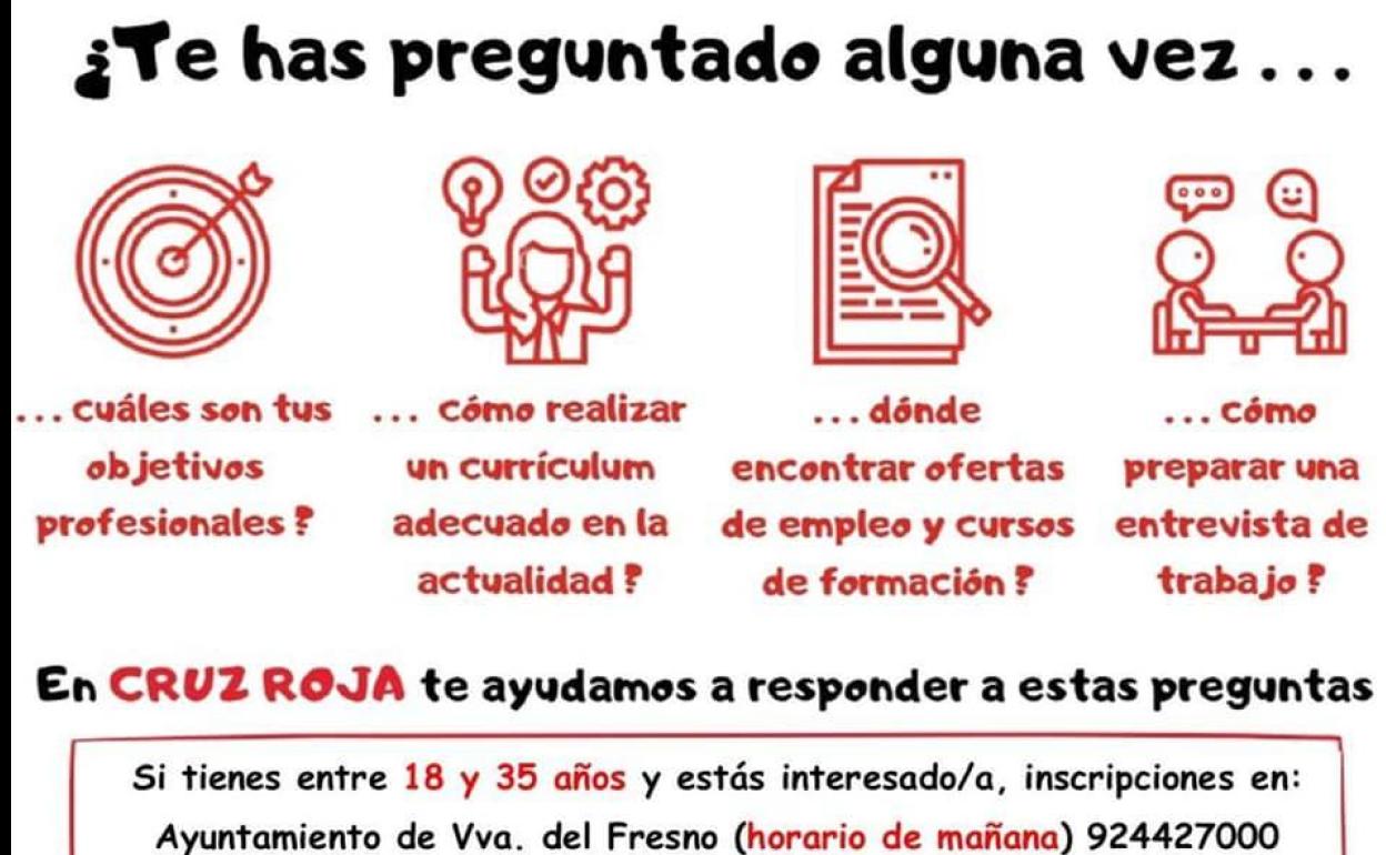 Cruz Roja abre el plazo de inscripción para un taller de búsqueda de empleo